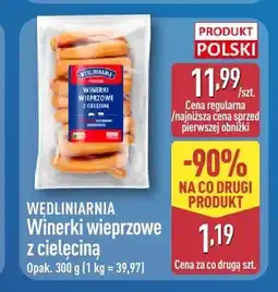 ALDI Winerki wieprzowe z cielęciną Wędliniarnia oferta