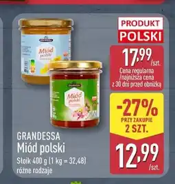 ALDI Miód polski wielokwiatowy Grandessa oferta