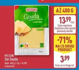 ALDI Ser Gouda w plastrach Milsani oferta