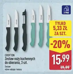 ALDI Zestaw noży kuchennych do obierania Crofton 3-pak oferta