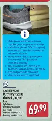 ALDI Buty turystyczne męskie ADVENTURIDGE oferta