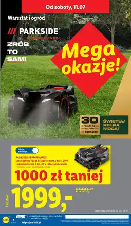 Lidl PARKSIDE PERFORMANCE Inteligentny robot koszący Smart & Free, 20 V oferta