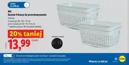Lidl W5 Zestaw 4 koszy do przechowywania oferta