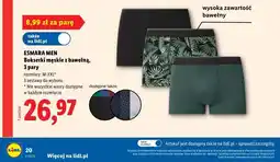 Lidl ESMARA MEN Bokserki męskie z bawełną, 3 pary oferta