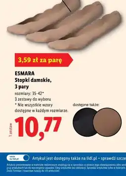 Lidl ESMARA Stopki damskie, 3 pary oferta