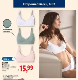 Lidl ESMARA Biustonosz bezszwowy z koronką oferta