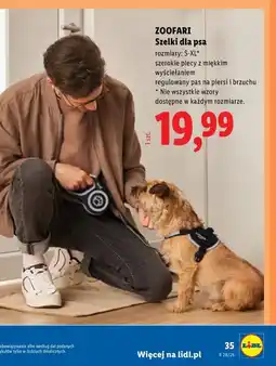 Lidl ZOOFARI Szelki dla psa oferta