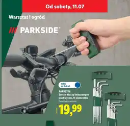 Lidl PARKSIDE Zestaw kluczy imbusowych z uchwytem, 11 elementów oferta