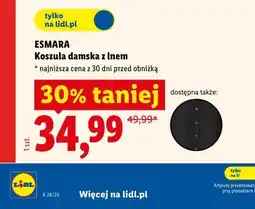 Lidl ESMARA Koszula damska z lnem oferta