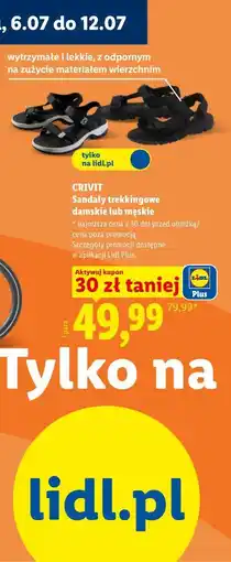 Lidl CRIVIT Sandały trekkingowe damskie lub męskie oferta