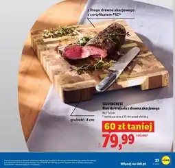 Lidl SILVERCREST Blok do krojenia z drewna akacjowego oferta