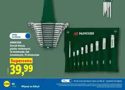 Lidl PARKSIDE Zestaw kluczy płasko-oczkowych, 12 elementów, lub nasadowych, 10 elementów oferta