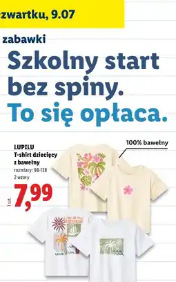 Lidl LUPILU T-shirt dziecięcy z bawełny oferta
