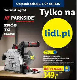 Lidl PARKSIDE PERFORMANCE Akumulatorowa pilarka wgłębna, 20 V, bez akumulatora i ładowarki oferta
