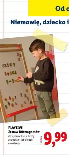 Lidl PLAYTIVE Zestaw 100 magnesów oferta