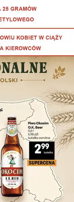 Delikatesy Centrum Piwo Okocim O.K. Beer oferta