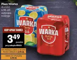 Delikatesy Centrum Piwo Warka oferta