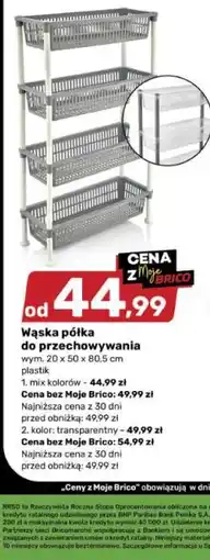 Bricomarche Wąska półka do przechowywania oferta