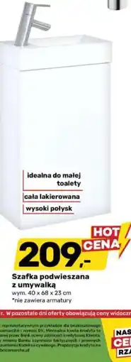 Bricomarche Szafka podwieszana z umywalką oferta