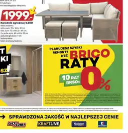 Bricomarche Narożnik ogrodowy LEKO oferta