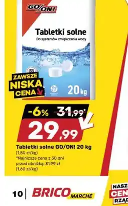 Bricomarche Tabletki solne GO/ON! oferta