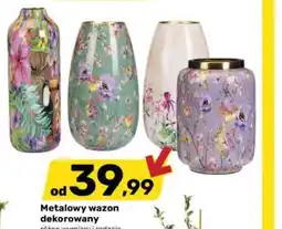 Bricomarche Metalowy wazon dekorowany oferta