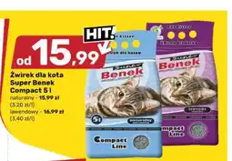 Bricomarche Żwirek dla kota Super Benek Compact oferta