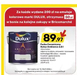 Bricomarche Farba Ceramiczna Dulux Ambiance oferta