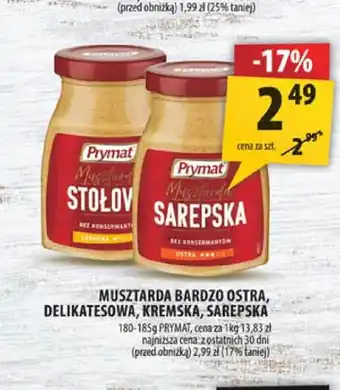 Arhelan Musztarda Sarepska Prymat oferta