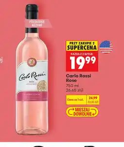 Biedronka Wino półsłodkie Carlo Rossi oferta
