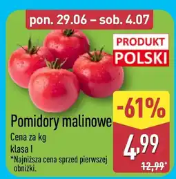 ALDI Pomidory Polski oferta