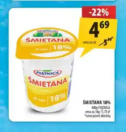 Arhelan Śmietana 18% Piątnica oferta