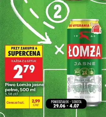 Biedronka Piwo Łomża oferta