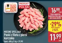 ALDI Paski z fileta z kurczaka Mięsne Specjały oferta