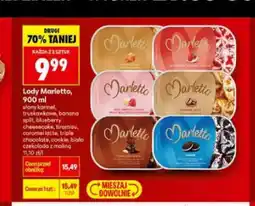 Biedronka Lody biała czekolada z maliną Marletto oferta