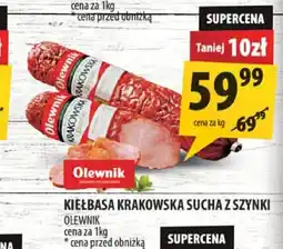 Arhelan Kiełbasa krakowska sucha z szynki Olewnik oferta