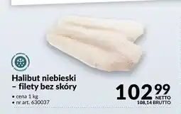 Makro Halibut niebieski filety bez skóry oferta