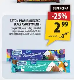 Arhelan Baton Ptasie Mleczko Jagodowy E.Wedel oferta