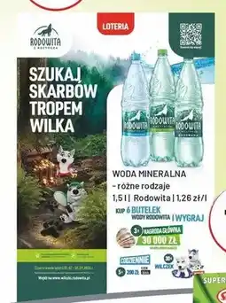 Sedal Woda mineralna Rodowita Niegazowana oferta