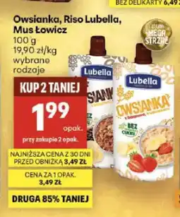 Delikatesy Centrum Owsianka z bananami i truskawkami Lubella oferta