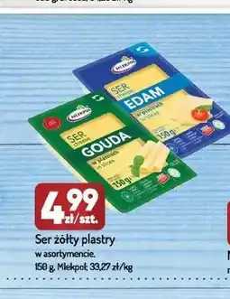 Avita Ser żółty plastry Edam Mlekpol oferta