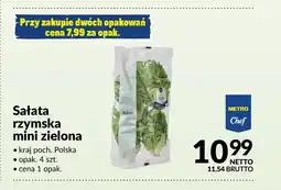 Makro Sałata rzymska mini zielona Chef oferta