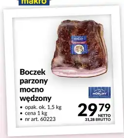 Makro Boczek parzony mocno wędzony Morliny oferta