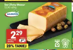 Delikatesy Centrum Ser żółty Złoty Mazur Mlekpol oferta