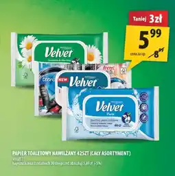 Arhelan Papier toaletowy nawilżany Velvet oferta