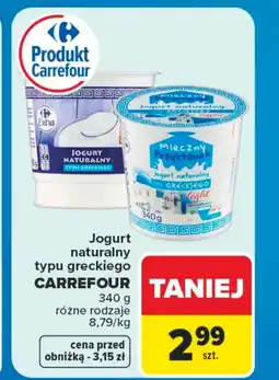 Carrefour Jogurt naturalny Carrefour oferta
