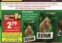 Delikatesy Centrum Piwo Żubr 4-pak oferta