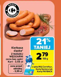 Carrefour Kiełbasa Z Naszej Wędzarni oferta