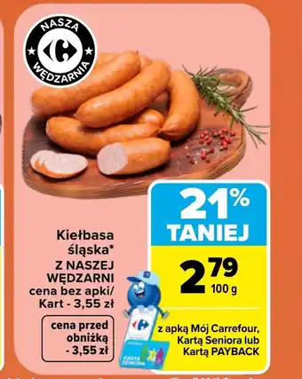 Carrefour Kiełbasa Z Naszej Wędzarni oferta