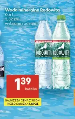 Delikatesy Centrum Woda mineralna niegazowana Rodowita oferta